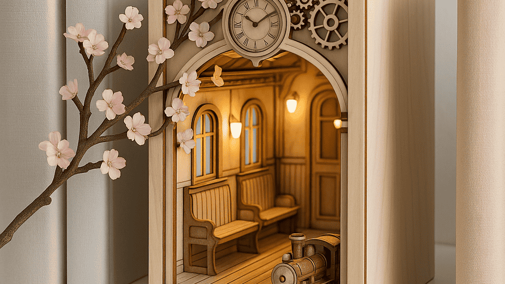 Travel Train Book Nook Kit: Inspiration and Creative Builds
