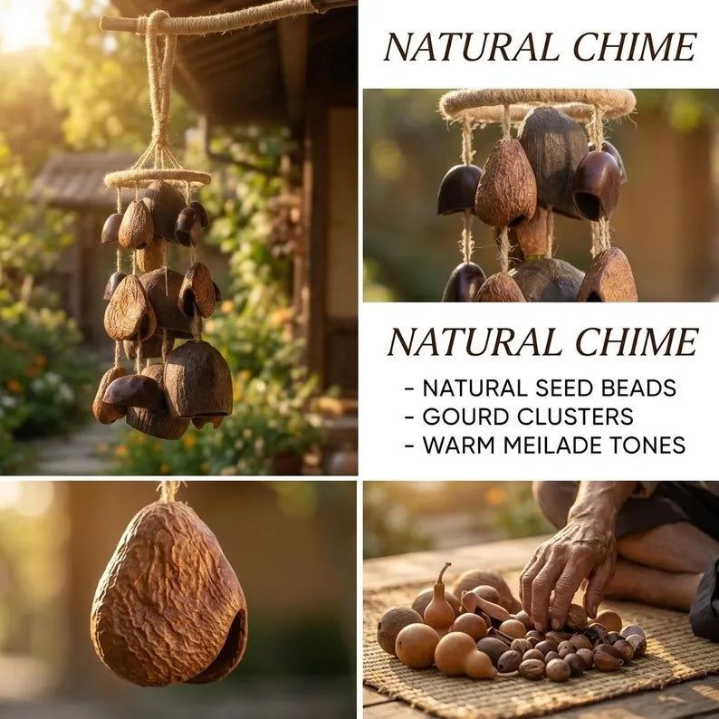 Handmade Brown Boho Wind Chime