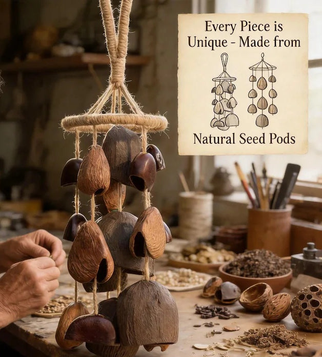 Handmade Brown Boho Wind Chime