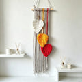 Handmade Rope Leaf Tapestry Wall Hanging