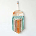 Handmade Tassels Coastal Sunrise to Sunset Wall Hanging – Ins Boho Beach Art Tapestry with Tassels, Handmade Ocean Sunrise, Midday, Sunset Decor - GPZ Dream